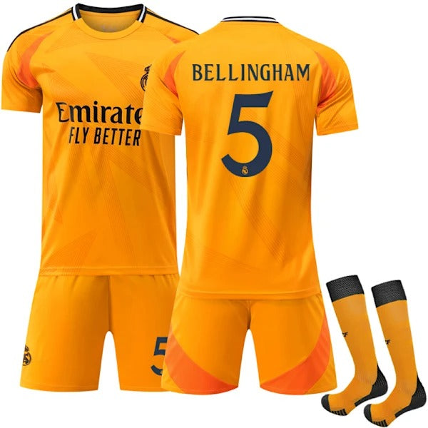 2024-2025 Real Madrid Away Football Shirt Kids & Adults No. 5 Bellingham 2024-2025 Real Madrid Away Football Shirt Kids & Adults No. 5 Bellingham